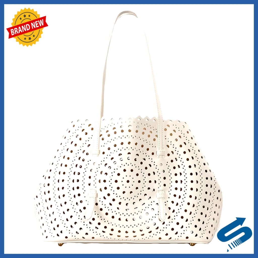 Hollow Vegan Leather Tote Bag Minimal Chic Shoulder Purse Crossbody Satchel